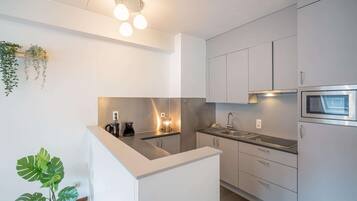 Deluxe Apartment, 3 Bedrooms | Private kitchen