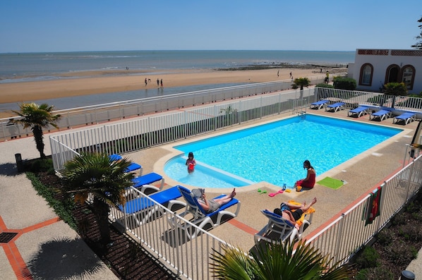 Apartment | Pool | Outdoor pool, a heated pool - Coastal Apartment Near Beach for 4 (La Tranche-sur-Mer)