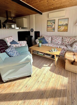 TV, fireplace - Summer house by Tranum plantation and beach (Brovst)