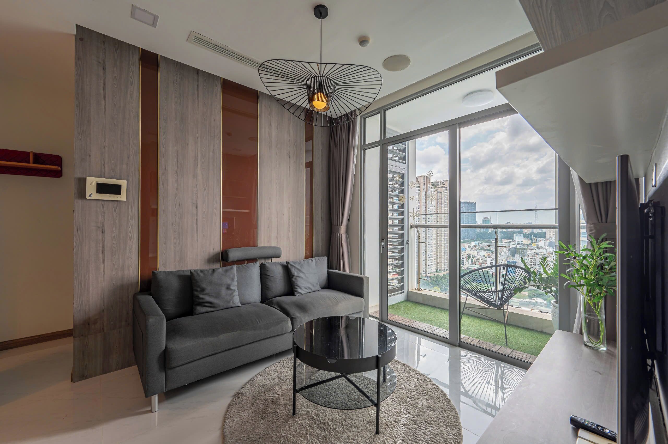 Deluxe-Apartment, 2 Schlafzimmer, Balkon | Wohnbereich
