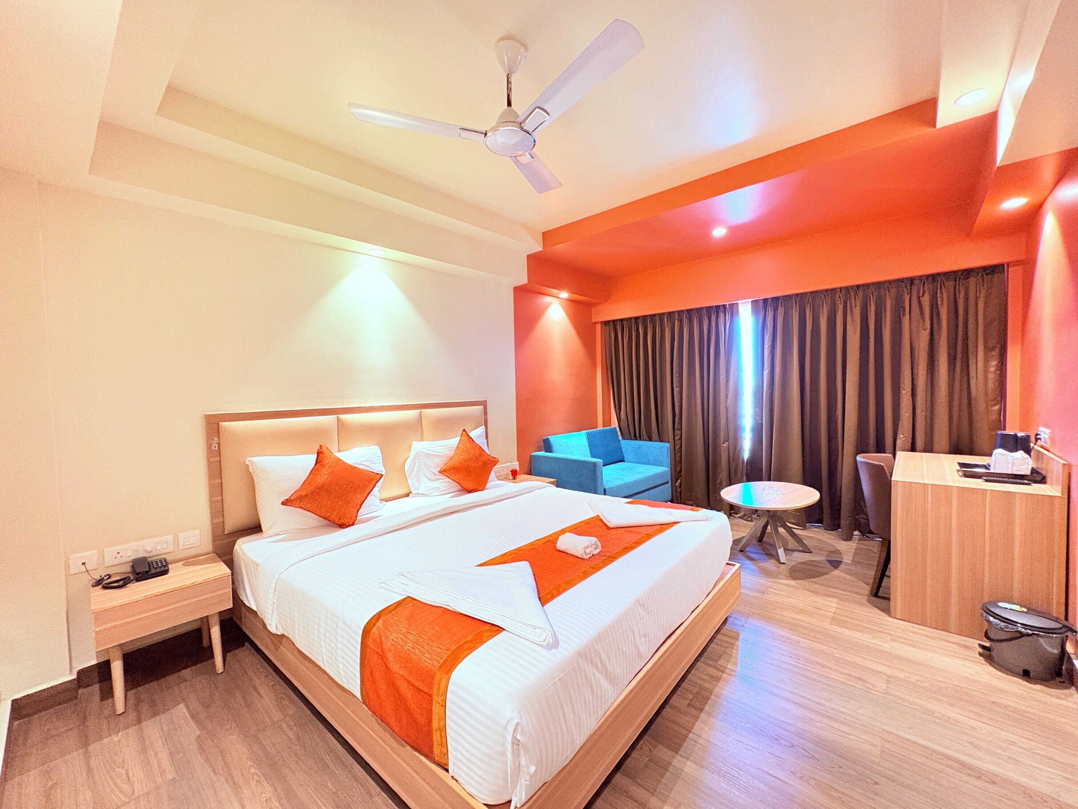 Phòng đôi Deluxe, quang cảnh thành phố | Truy cập Internet không dây miễn phí 