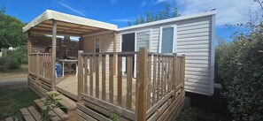 Terrace/patio - Mobil Home Camping Port-la-Nouvelle (Caretaker service included) (Port-la-Nouvelle)