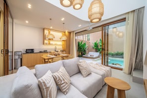 Premium Villa, 2 Bedrooms, Pool View | Living area - Berawa Week Villas (Canggu)