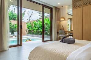 Villa Superior, 2 camere da letto, vista piscina | Vista dalla camera