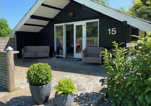 Terrace/patio - Summer house with forest view near Hejsager Beach (Haderslev)
