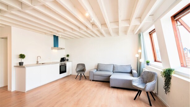 Living area - Saint Pauls 14-persons apartment (Antwerp)