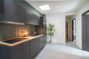 Fridge, oven, stovetop, coffee/tea maker - Riverfront apartment for 9-guests (Antwerp)