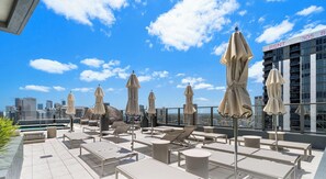 Terrace/patio - 501 First Studio Gym and Pool Access (Miami)
