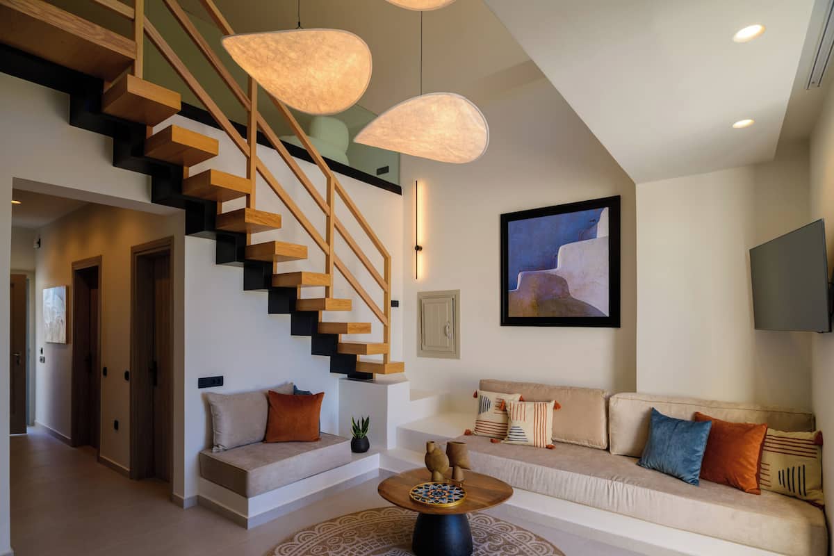 Elegant 2 Bedroom Suite with Hot Tub and Sea View | Área de estar