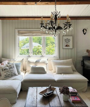 TV, fireplace - Summer house on hilltop near Kikhavn beach (Hundested)