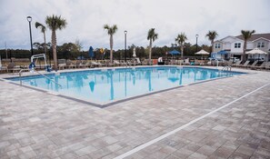 Outdoor pool - Welcome to Easy Breezy.  Luxury Coastal Getaway, Minutes From Two Beaches. (Gulf Breeze)