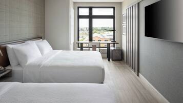 Room, 2 Queen Beds | Desk, WiFi (free), bed sheets