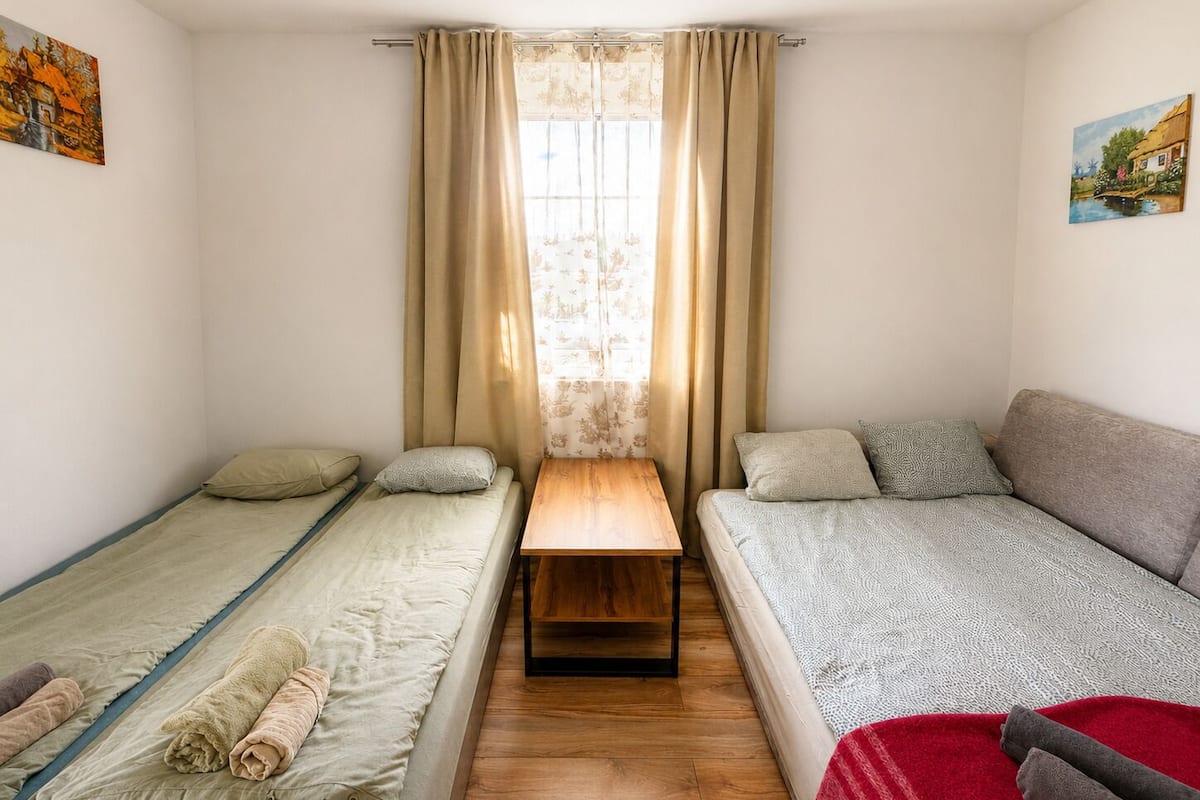 Minibar, blackout drapes, iron/ironing board, cribs (free)
