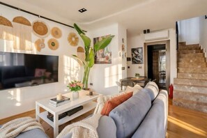 Living area - Diker Port Residence (11)Furnished, 5 Min to Beach (Konyaaltı)