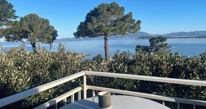 Le Paradis de Coti-chivari: sea view, maquis and eucalyptus forest.