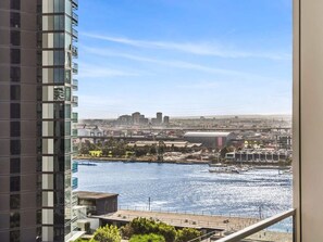 Apartment | Balcony - Marina-view 1-bed Apartment in Docklands (Melbourne)