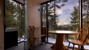 Unclassified image, 4 of 22, button - Gorgeous Scandinavian Mirror Glass Cabin in the Adirondacks for an Unforgettable Getaway in Jay, New York (Jay)
