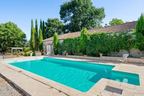 Pool - Bed and Breakfast 'Chambre Orée Du Jour' with Shared Terrace, Shared Garden and Wi-Fi (Saint-Porchaire)