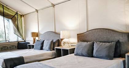 Exciting Glamping Getaway: Comfortable Tented Cabin on the Geronimo Creek in Seguin, Texas