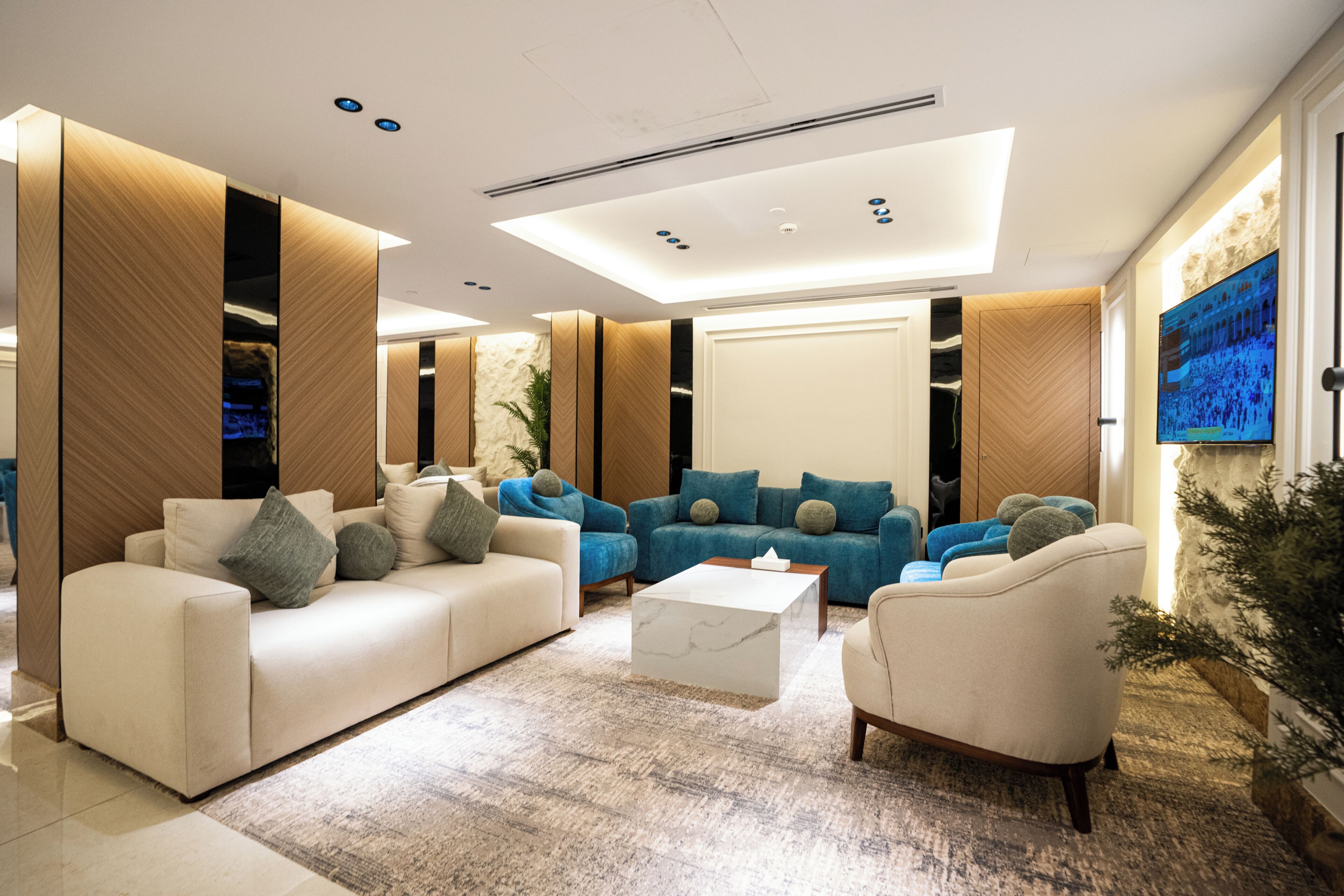 Coin salon dans le hall