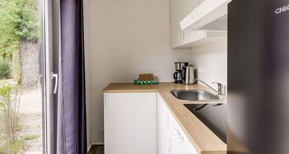 Cube chalet voor vier personen in Zennewijnen