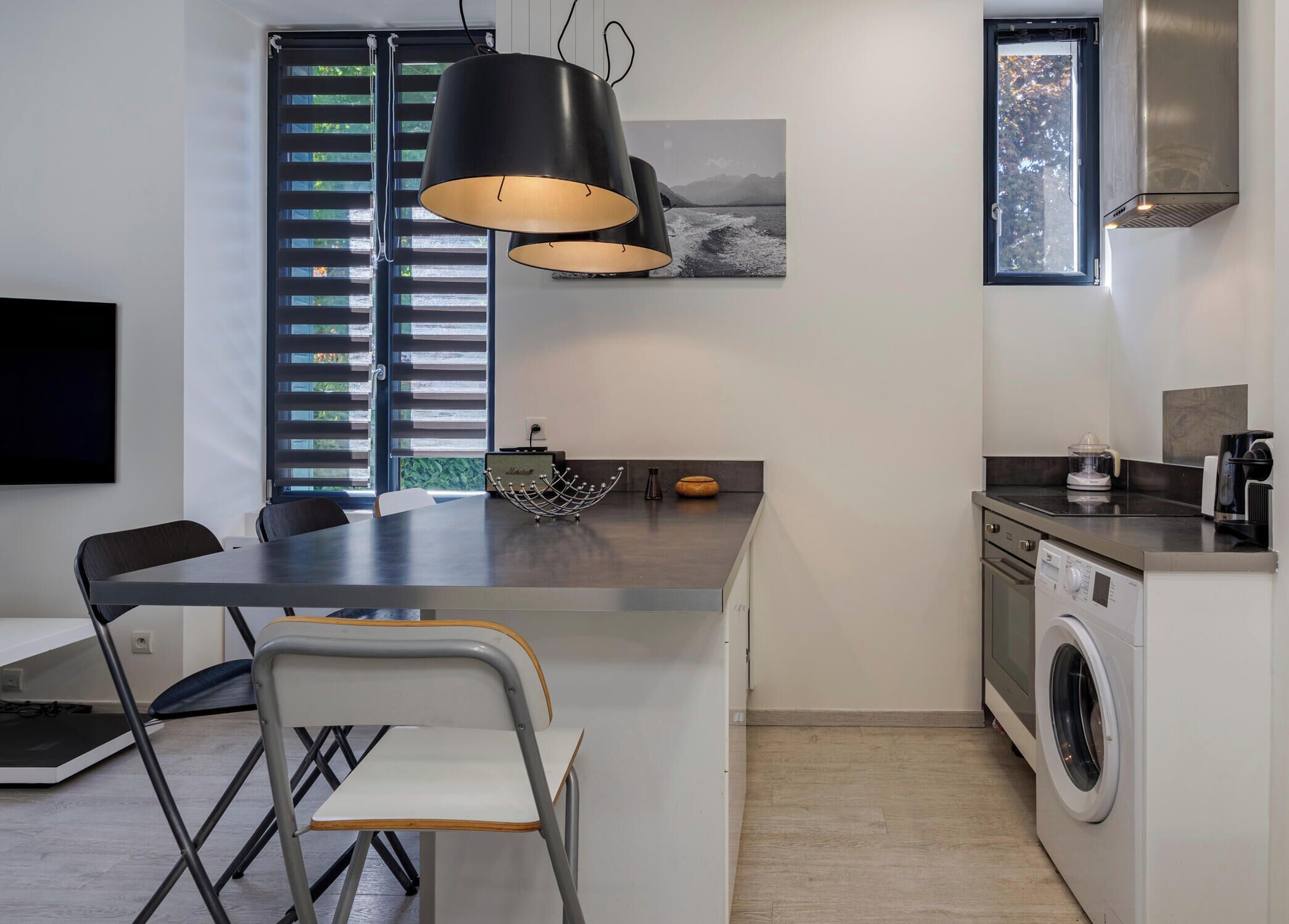 Fridge, oven, dishwasher, toaster