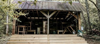 Secluded Woodland Cabin Near Waterfalls and Forest Trails in Zirconia, North Carolina