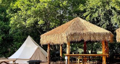 Cool Bell Tent #H and Cabana #12 near New Braunfels, Texas