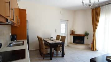 Deluxe-Apartment, Meerblick | Speisen