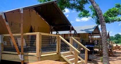 Impressive Safari Tent with Barbecue in Staples, Texas