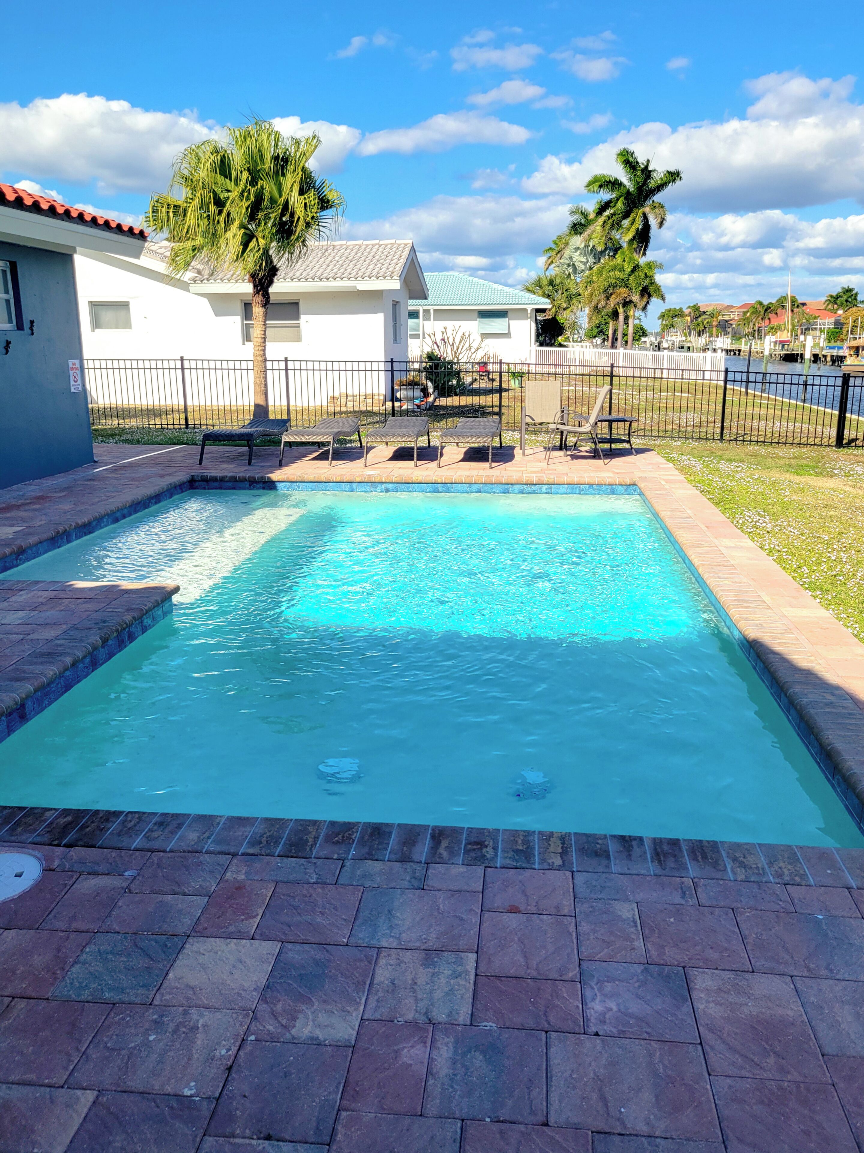 A heated pool