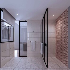 Shower, towels, soap, shampoo - Swiss-Belexpress K Square Batam (Batam)