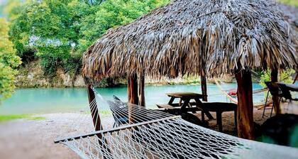 Fully-Equipped Riverside Glamping Safari Tent on the San Marcos River, Texas