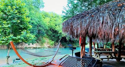 Adventurous Glamping Retreat in a Safari Tent by the San Marcos River near Kingsbury, Texas - Perfect for Water Sports Fans