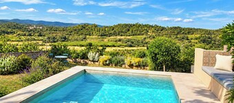 Cottage du vigneron avec vue sur les vignes et les montagnes