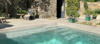 Casa de bodeguero con vistas al viñedo y a la montaña