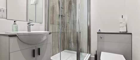 Shower, hair dryer