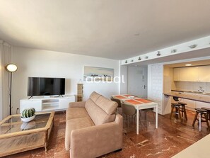 Living area - Apartment with stunning sea view - 4 guests (Platja d'Aro)