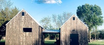 Charming A-Frame Cabin Experience with Campfire Vibes in Humboldt, Kansas
