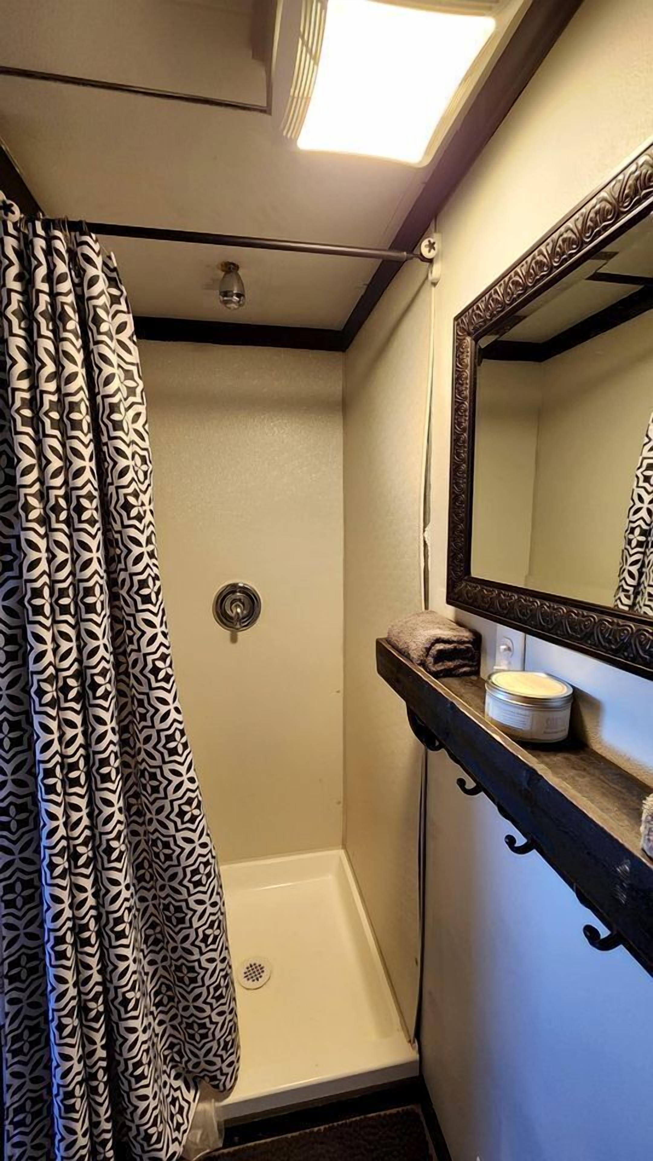 Towels, soap, shampoo