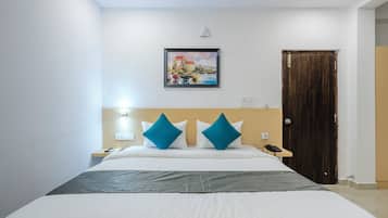 Quarto casal ou duplo luxo | Roupas de cama premium, camas com colchões pillow-top, escrivaninha