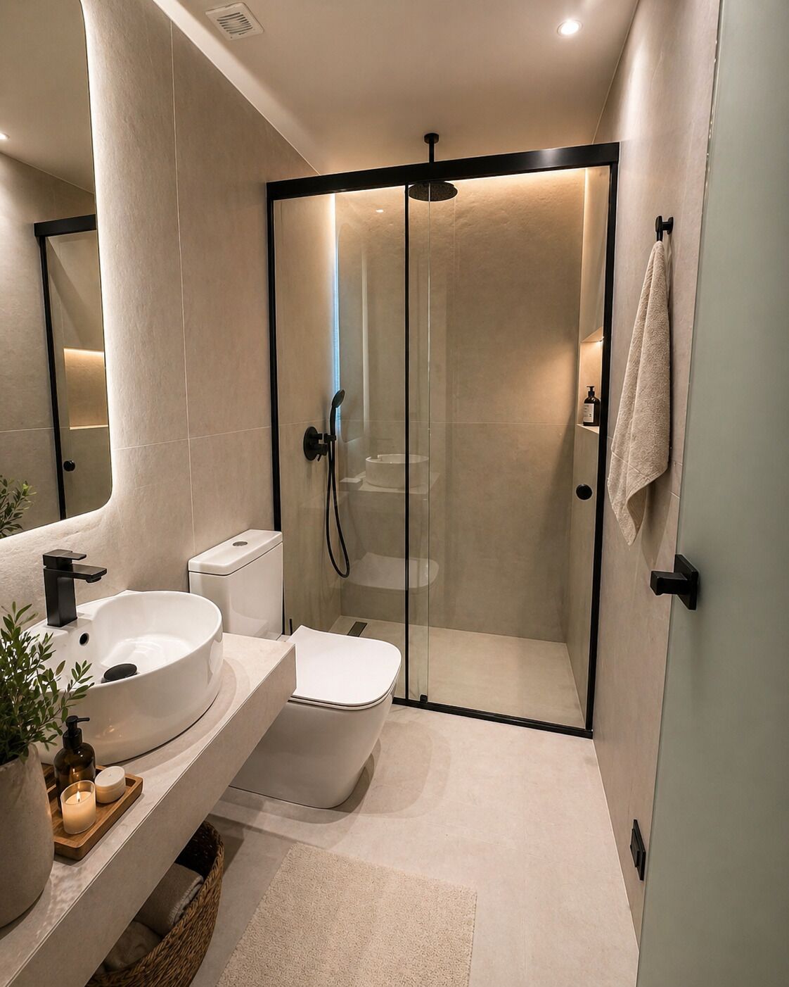 Apartamento, vistas a la ciudad | Baño