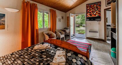 Studio « Le Cabanon Mios » avec terrasse privée et Wi-Fi