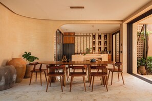 Dining - Luxury 4BR Villa with Chef+2 Pools & Fast WiFi (Tulum)