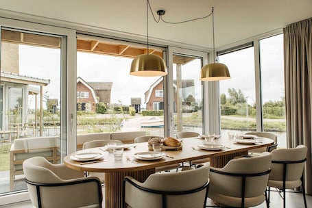 お食事. Parc Pharshoeke - Watervilla buitenzijde | 6p