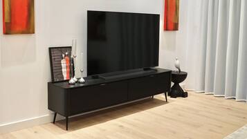 Junior Apartment, Balcony | Living area | 40-inch flat-screen TV with cable channels