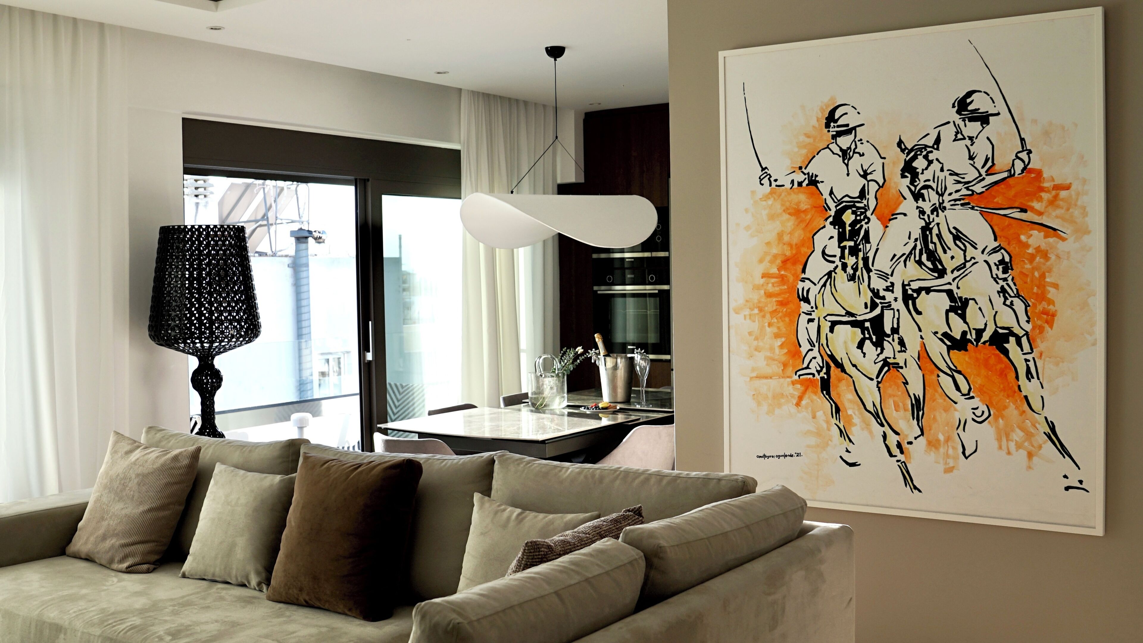 Junior Apartment, Balcony | Living area
