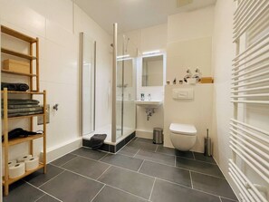 Lägenhet - 1 queensize-säng med bäddsoffa - icke-rökare - kök | Badrum | Hårtork och handdukar