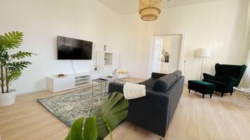 Apartment, 1 Queen-Bett und Schlafsofa, Nichtraucher, Küche | Wohnbereich
