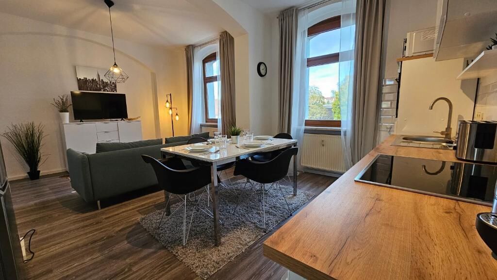 Deluxe-Apartment, 2 Schlafzimmer, Küche | Speisen